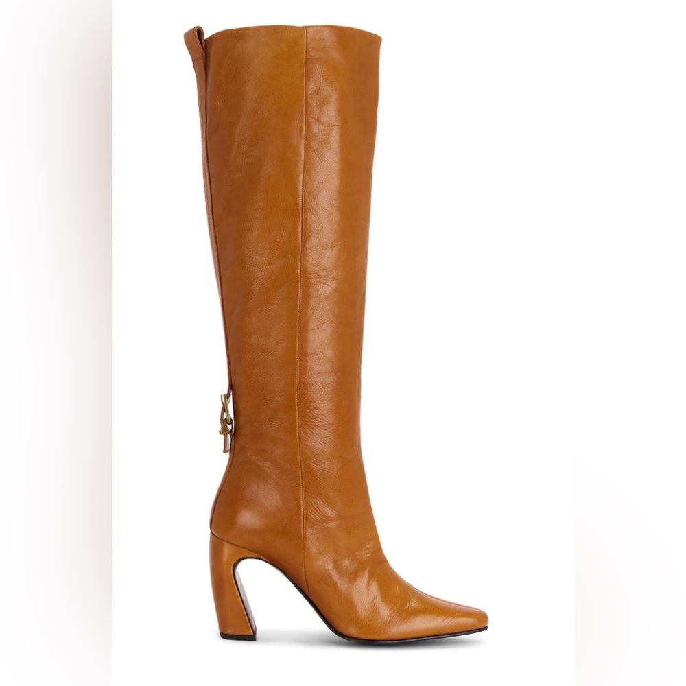 NIB Free People Date Night Tall Boots in Camel Brown, Size 6